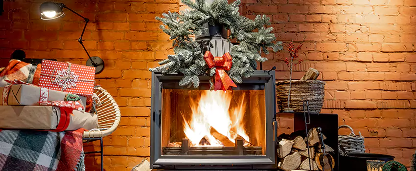 Travis Industries Linear Gas Fireplace Installation in Elmhurst, Kansas