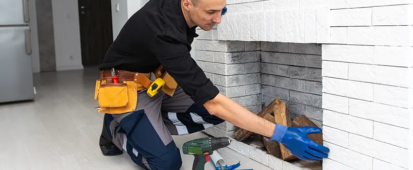 Fireplace Damaged Damper Frame Repair Services in Elmhurst, Kansas