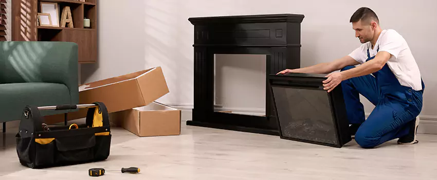 Old Rusted Metal Fireplace Repair And Replacement in Elmhurst, KS